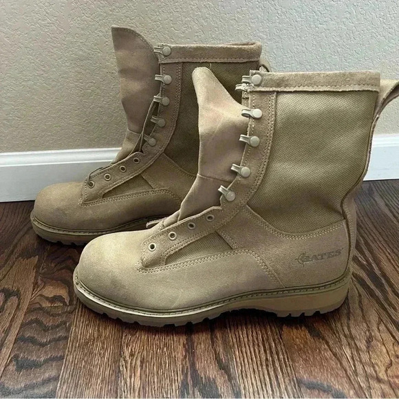 Bates Gore-Tex Military Combat Desert Tan Boots 03-D-0321 Men’s 11 R Leather main image 12